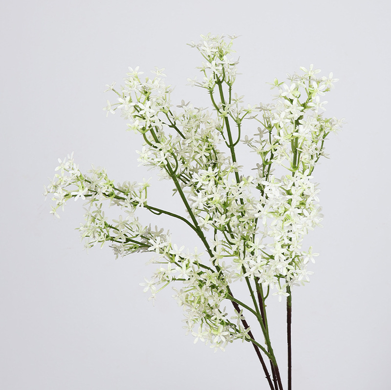 仿真银冠花小碎花野花仿真花造景装饰花假花婚礼布置插花花材花艺详情10