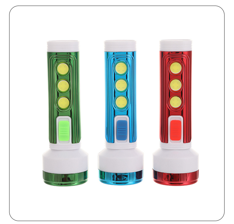 Solar-powered charging camping flashlight, multi-functional high-intensity portable LED flashlight, outdoor high-endurance lighting tool pic 14
