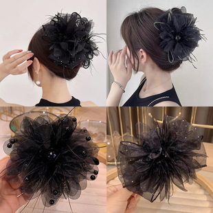 Laser Mermaid Girl telephone line hair tie for women, Korean, simple and basic, versatile hair band, seamless leather cover hair accessory pic 2