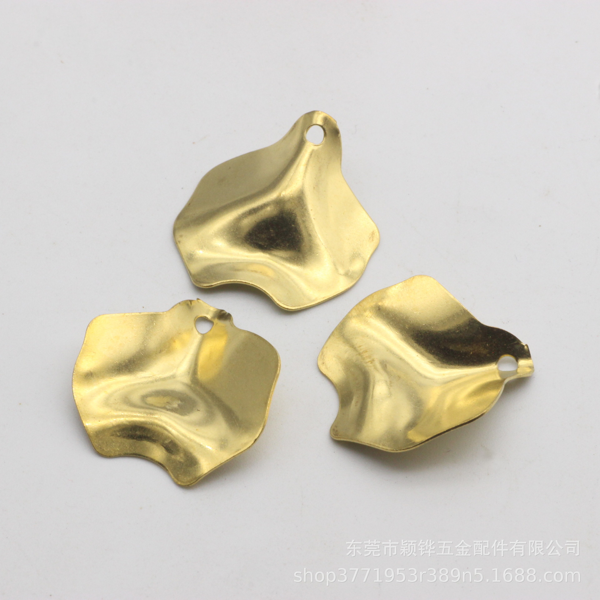 空心潮人耳饰黄铜菱形耳环耳钉配件diy手作材料菱形吊片挂件批发详情22