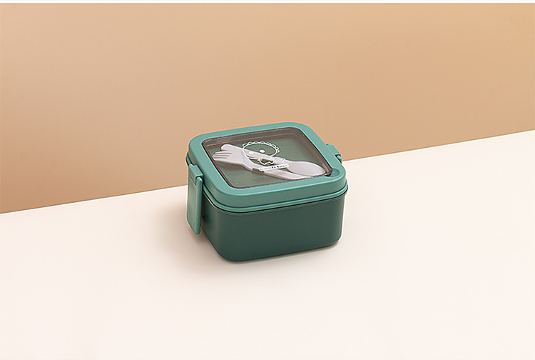 创意双层可收纳日式学生饭盒便当盒可微波加热午餐上班族便携详情20