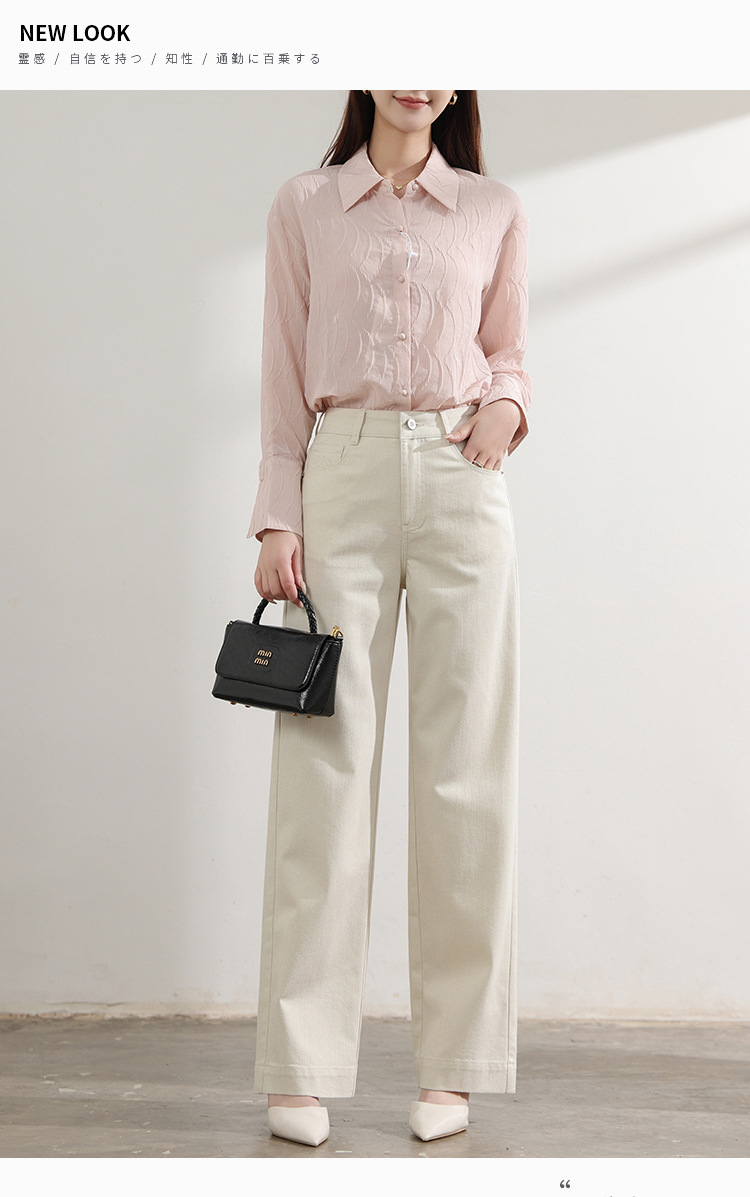 Factory direct sales of new design-sense pocket embroidered gold-threaded jeans and floor-length pants for women, fashionable wholesale pic 9