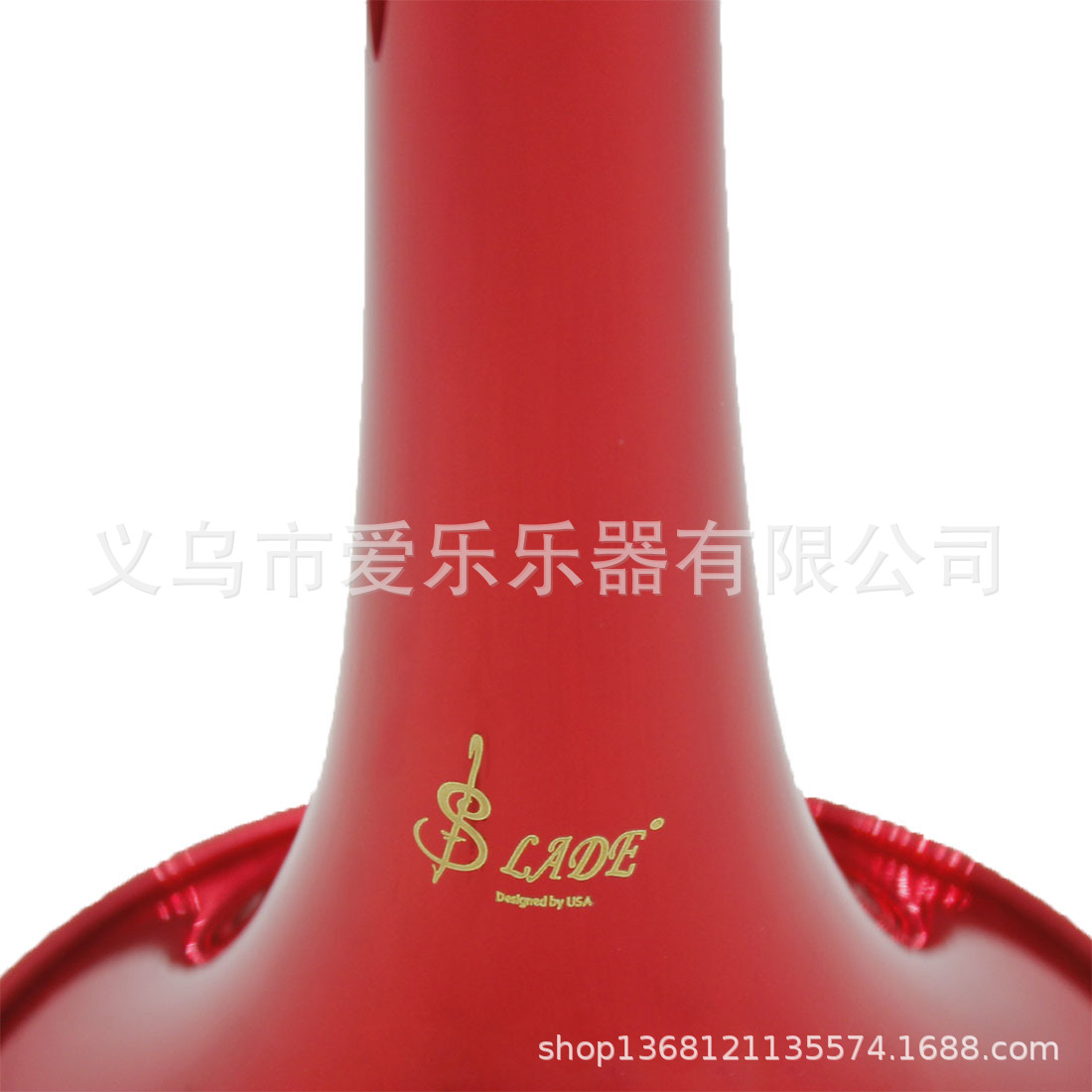 Wholesale wind band red trumpet instrument manufacturer, children and students perform B-flat three-note trumpet, drum and bugle corps instruments pic 16