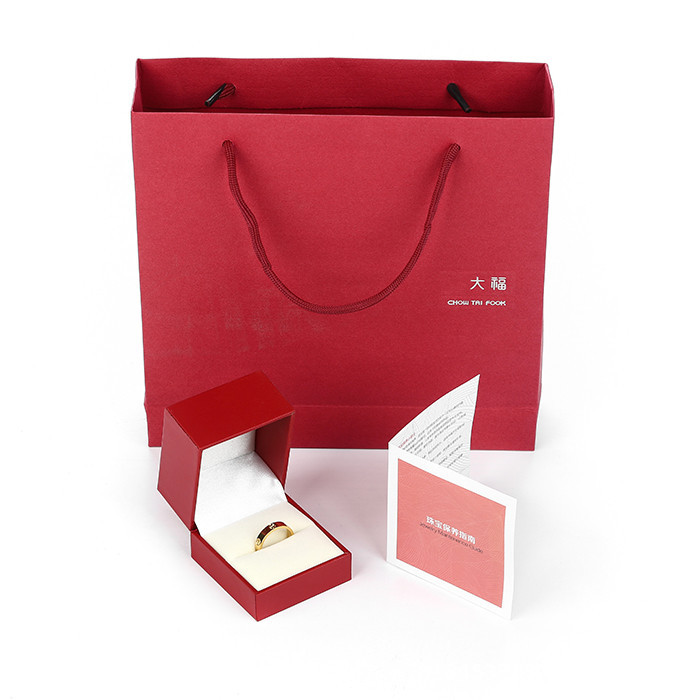 新款八角周大福首饰盒黄金对戒指项链盒子猪牌龙凤手镯手链包装盒详情9