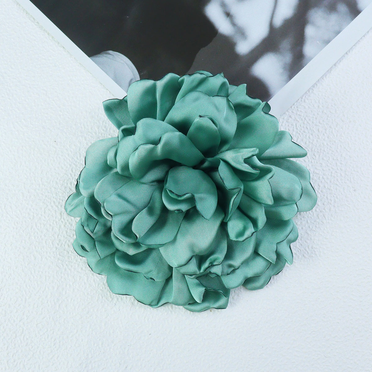 14cm缎面爱心花瓣手工diy发饰头饰配件辅料玫瑰花多层花瓣设计详情17