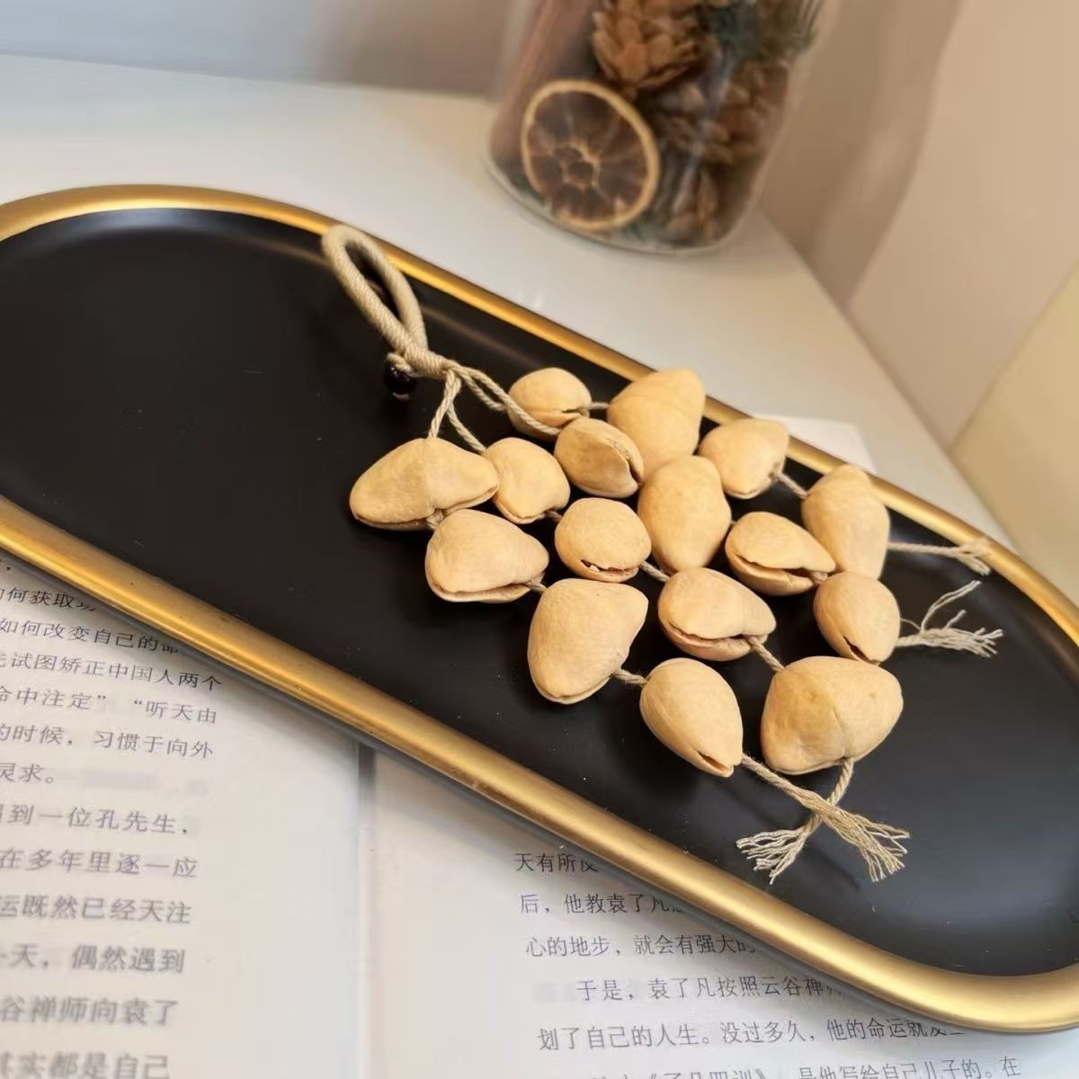 Fruit shell bell, hand-cranked bell, wind chime bag, handcrafted sound beam, bell pendant, wholesale from Indonesian black fruit shell factory pic 18