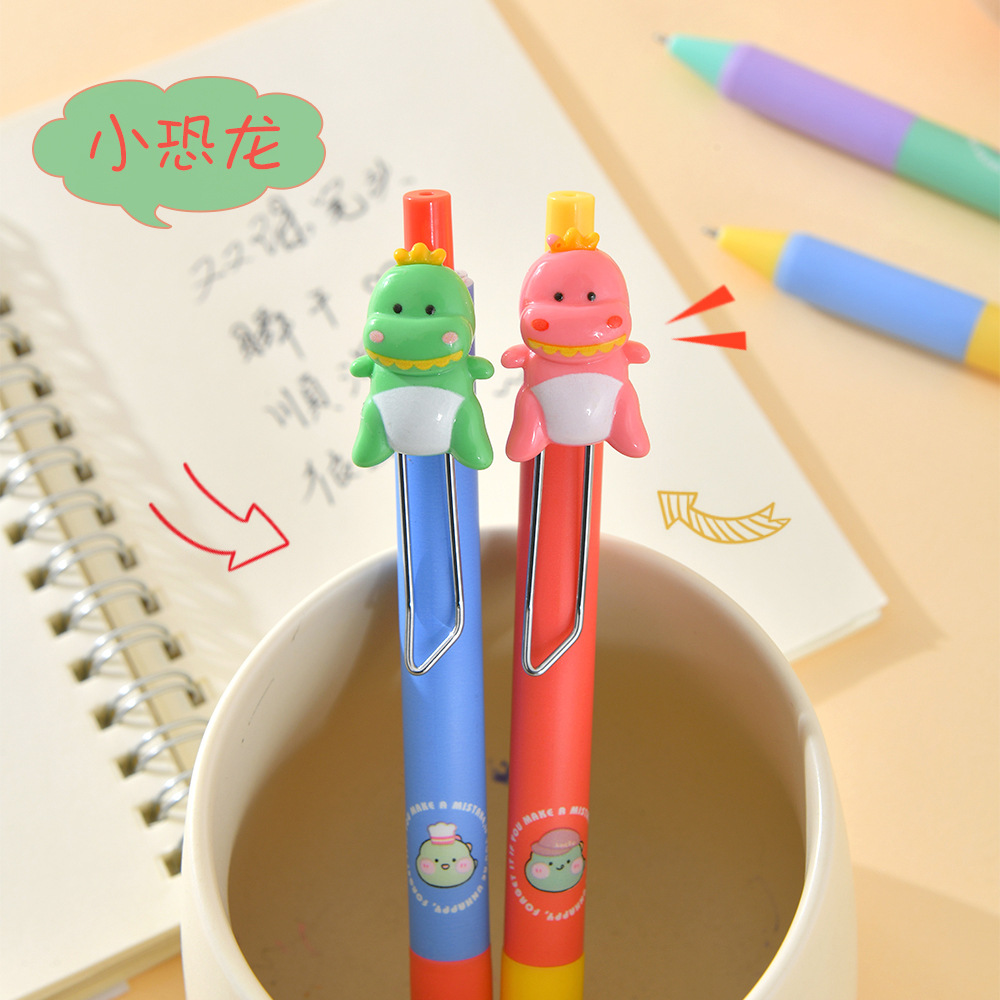 Chenxi Fun Dinosaur Gel Pen Black Pen Blue Erasable Pen ST Pen Tip 0.5mm Creative Student Exercise Pen pic 37