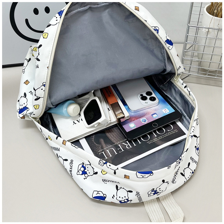 New cross-border cartoon printed schoolbag for junior high school girls, 2024 new high-appearance-level trendy casual backpack pic 34