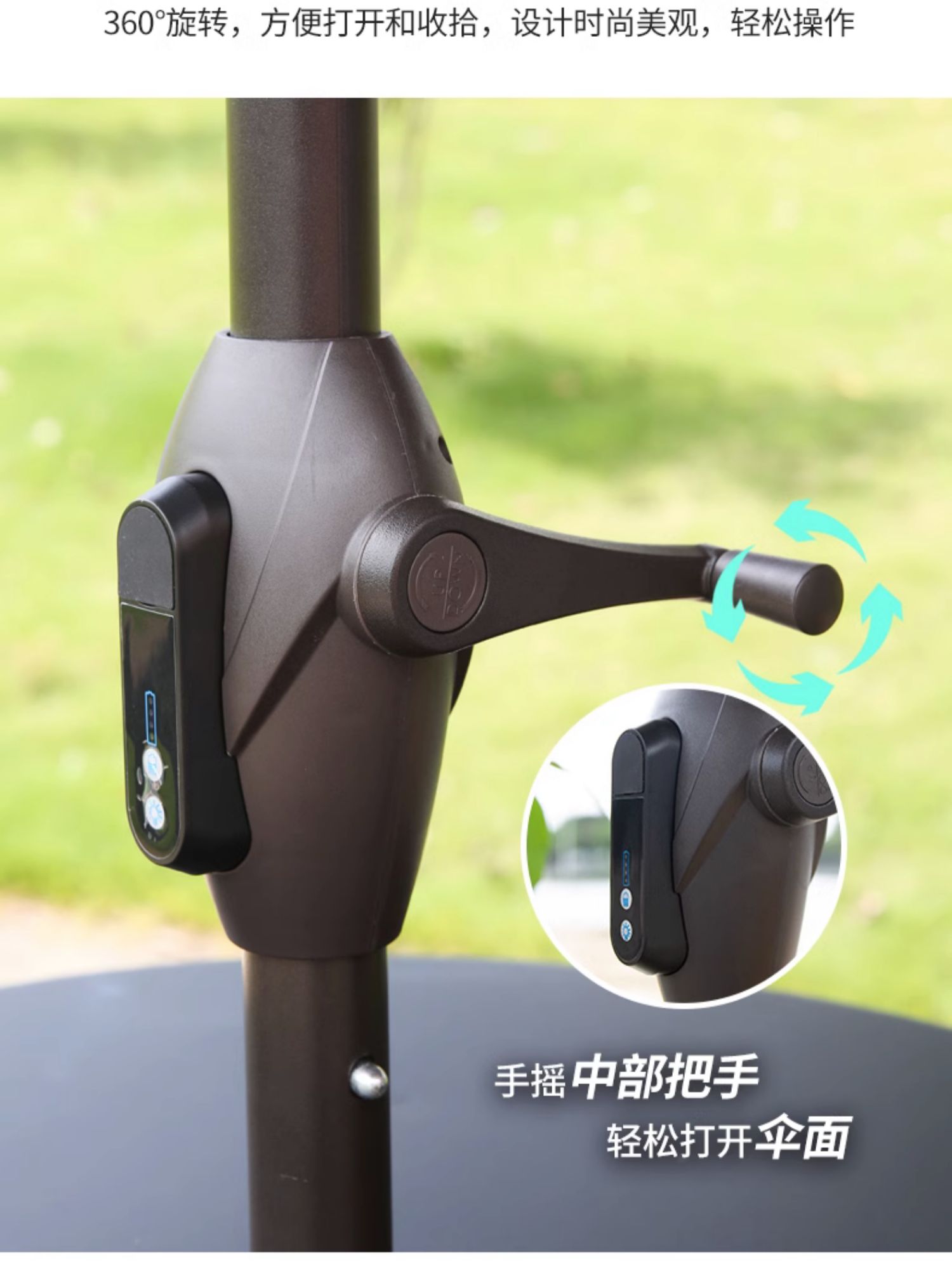 3MLE茅草伞户外遮阳伞庭院伞中柱伞室外摆摊太阳伞露营草棚稻详情27