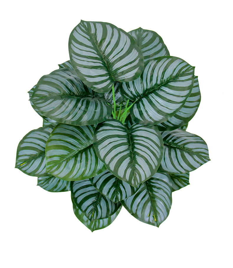 Wholesale of 24-head 80CM injection-molded bone-shot European-style interior decoration and landscaping artificial plants with artificial green plants pic 6