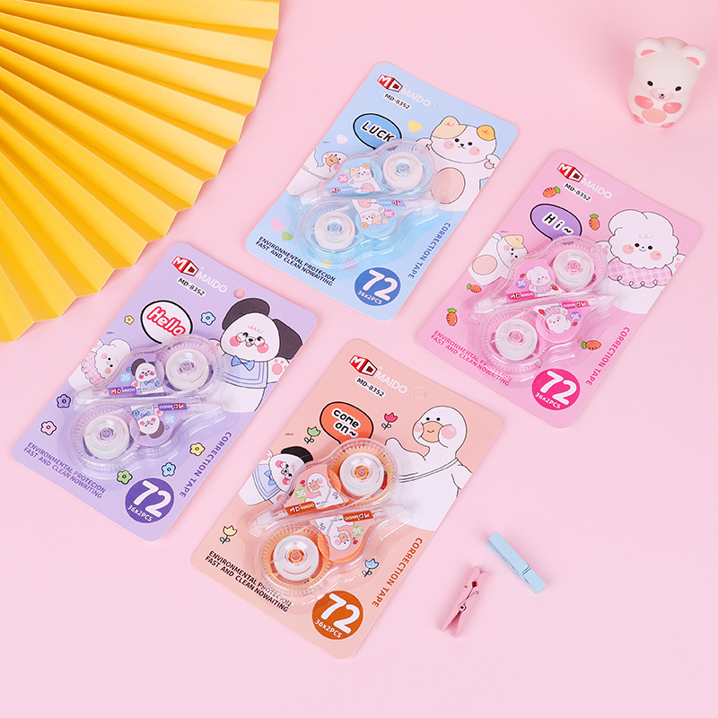 炜搏修正带中小学生修改带大容量涂改带可爱改正带创意卡通文具详情9