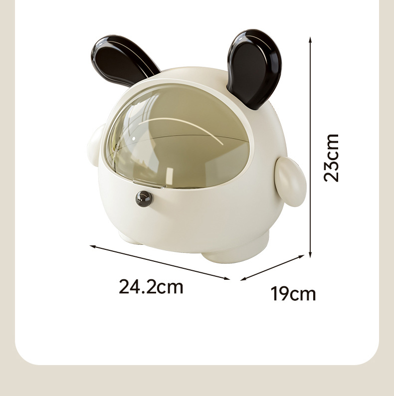 可爱卡通造型桌面垃圾桶带玄关大容量家用追剧桌面丢垃圾收纳盒子详情16