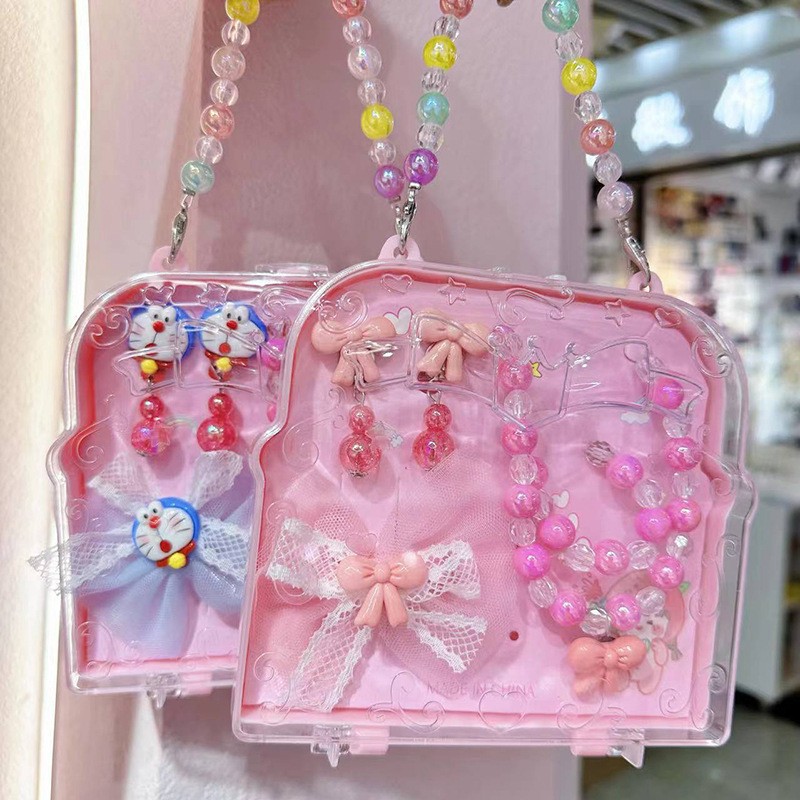 儿童首饰套装儿童发圈手链发夹套装儿童首饰礼盒动物包包儿童饰品详情8