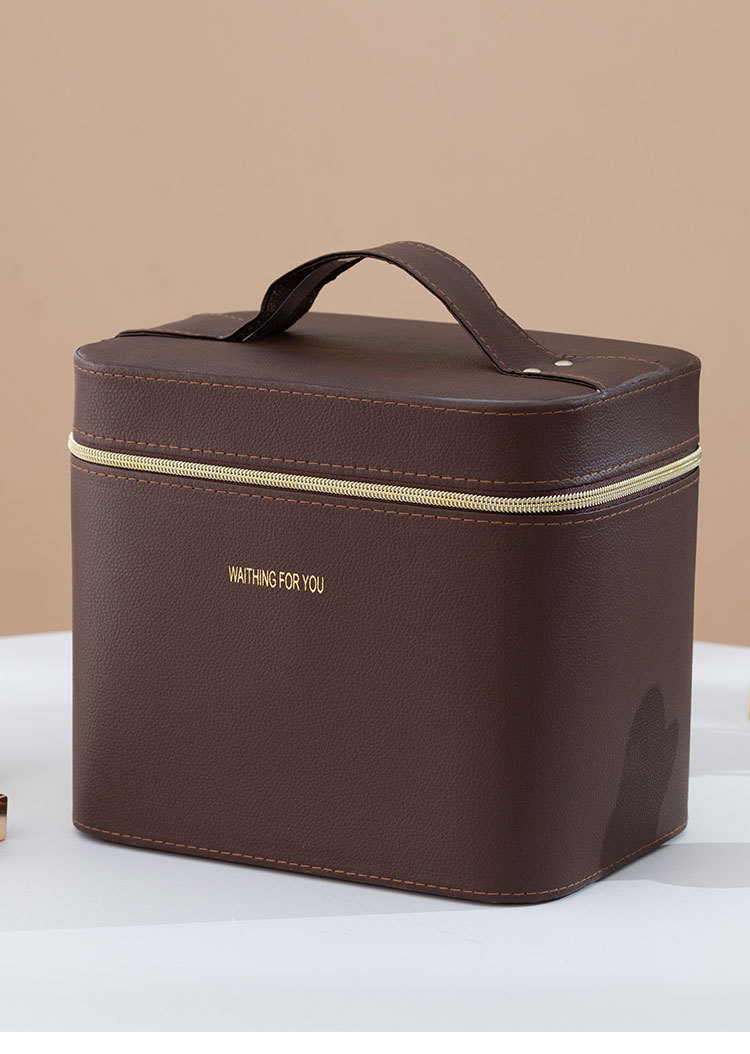 化妆包批发韩版新款大容量旅行便携手提PU专业化妆品收纳包化妆箱详情16