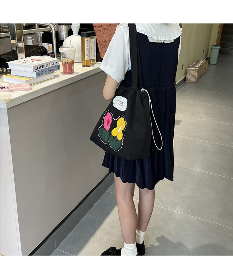 春夏新款小花布包潮流刺绣花朵托特包时尚2025ins 风包女上班通勤详情32