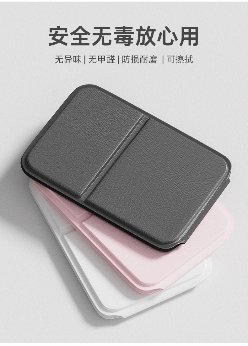 High-definition portable mirror, simple rectangular makeup mirror, pocket touch-up mirror, foldable portable, rounded corner makeup mirror wholesale pic 7