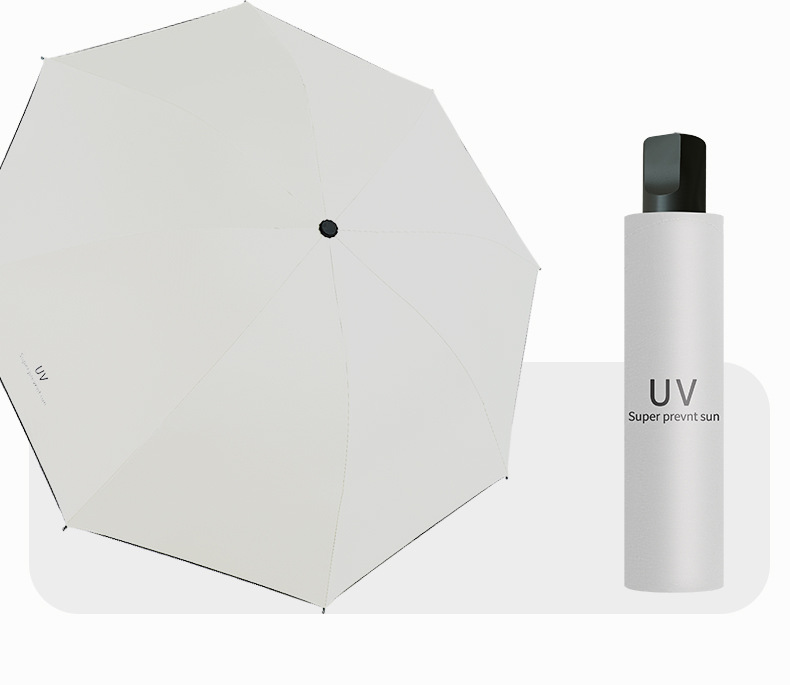 UV雨伞厂家批发迷你折叠遮阳伞大号晴雨两用伞黑胶手动三折太阳伞详情19