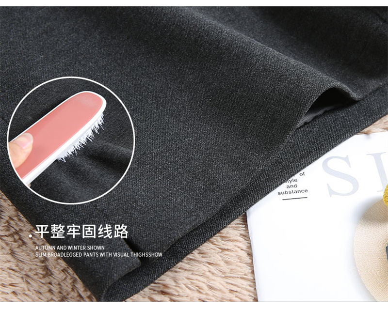 灰色短裤女秋冬外穿百搭2025新款高腰a字版冬季大码西装休闲裤子详情17