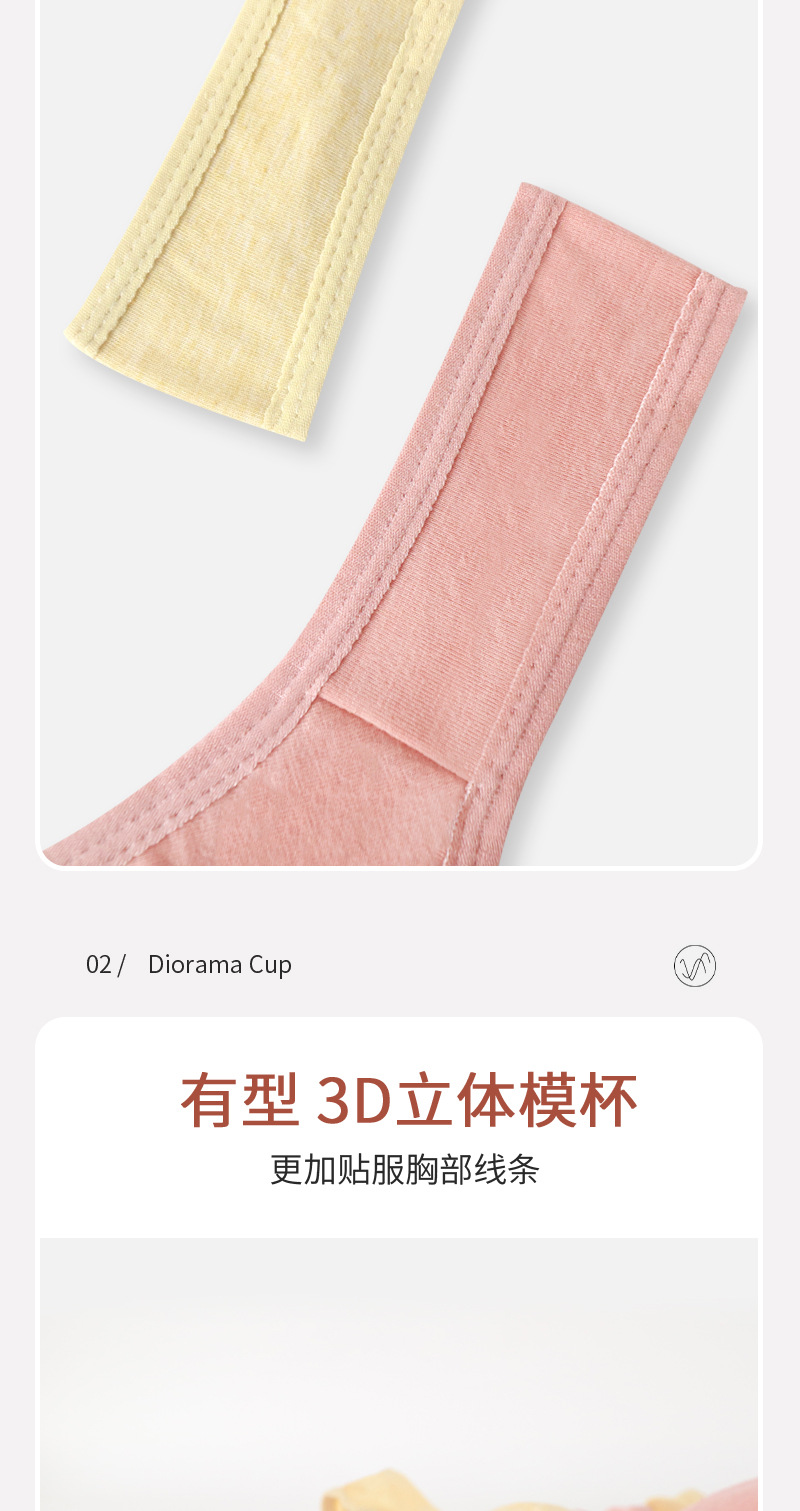 新款光面前扣女内衣薄款妈妈软棉女士背心式中老年无钢圈大码文胸详情11