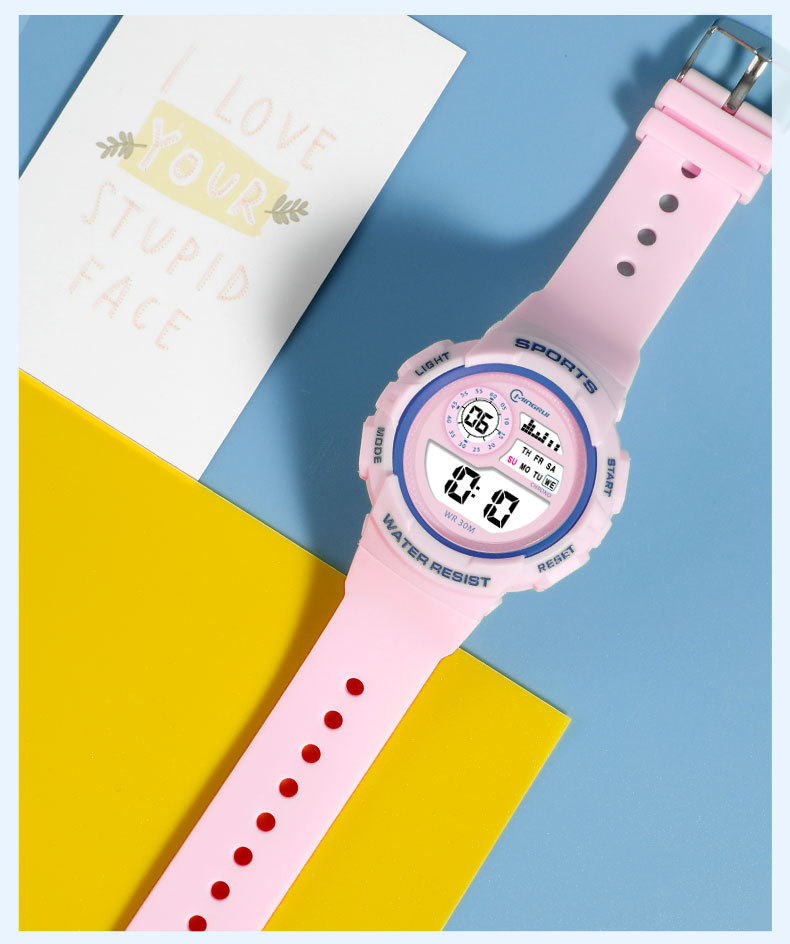 Best-selling electronic wristwatch for high school students, children, men, sports and swimming, waterproof watch with luminous dial for women pic 13
