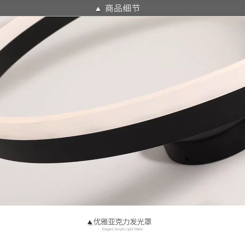 Ceiling light, circular bedroom light, minimalist ins cross-border study, modern and simple LED, master bedroom, dining room, balcony ceiling light pic 11