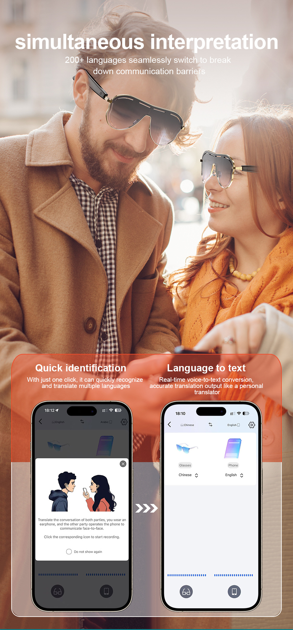 Cross-border AI translation smart glasses A17 European and American large-frame sun-protective color-changing stainless steel Bluetooth audio sunglasses smart accessories pic 13