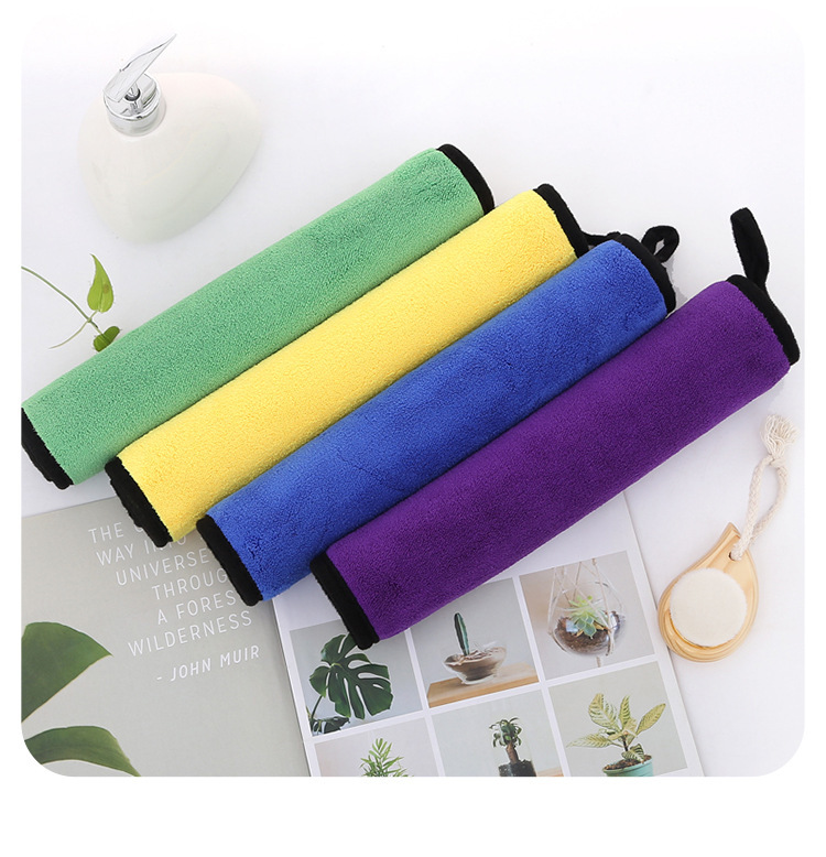 【 Chi Jia 】 500g car wash towel 30*40 double-sided dual-color car cleaning cloth, absorbent thickened car cleaning cloth pic 14
