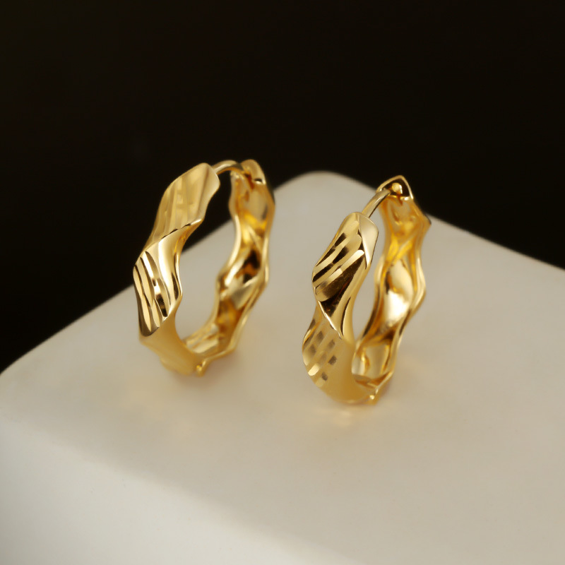 S925纯银耳环切面夏季基础小众极简耳饰百搭气质饰品女高级感耳钉详情25