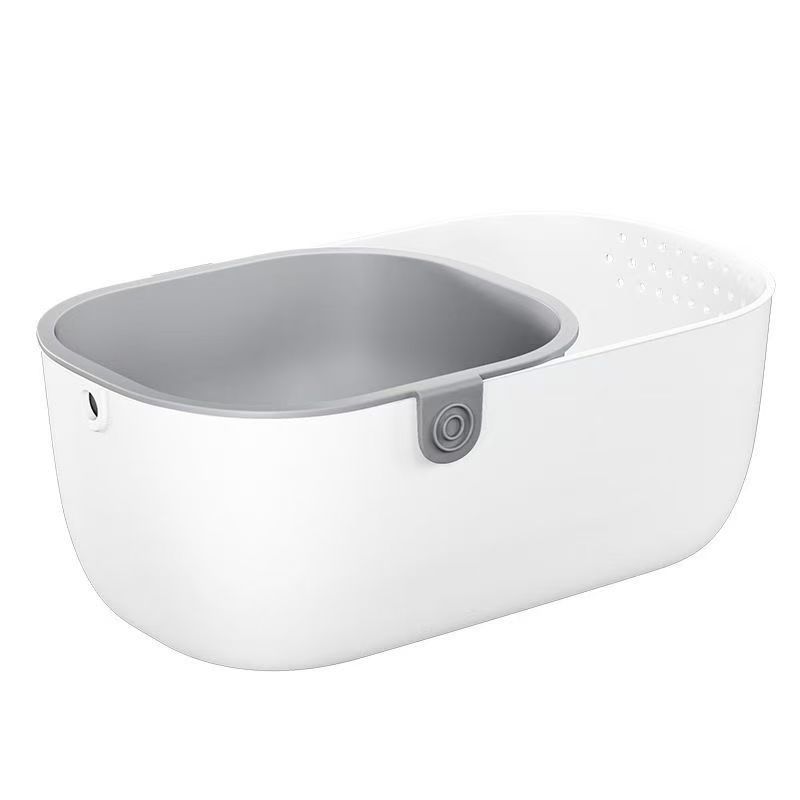 家用 果盘 嗑瓜子糖果水果收纳厨房淘米双层分隔沥水篮懒人零食盒详情10