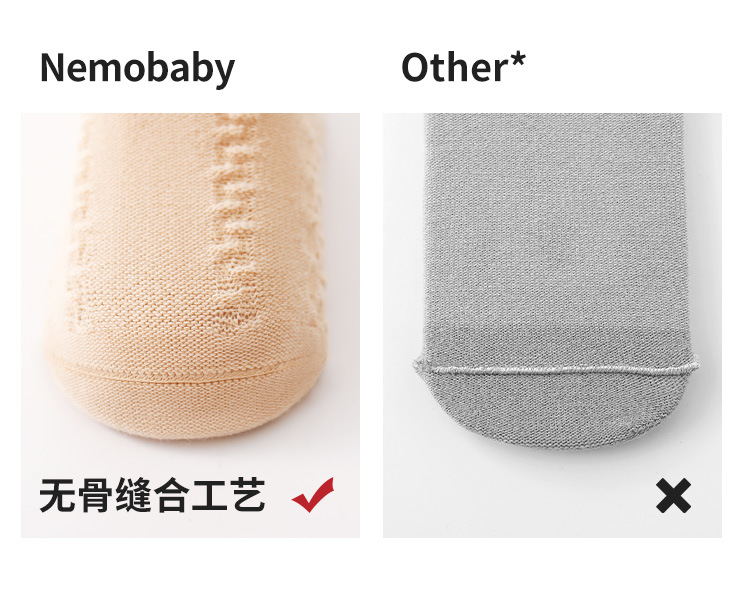 婴儿袜子秋冬木耳边松口不勒女童公主春秋小碎花宝宝无骨中长筒袜详情11