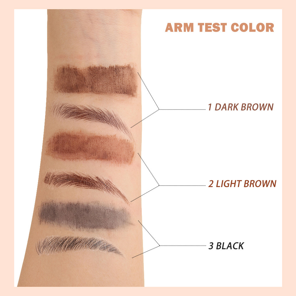 【 Cross-border Exclusive 】QICIY+ 4-fork Eyebrow Pencil + Eyebrow Dye Waterproof and Not Easy to Fall Off Eye Makeup Eyebrow Pencil Eyebrow Dye pic 5