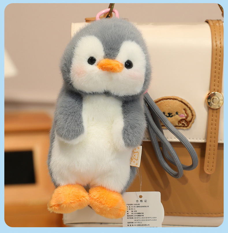 Fragrance, cool, Q-cute plush pendant, adorable cat, penguin plush toy, rabbit doll, bag, key, gift pic 9