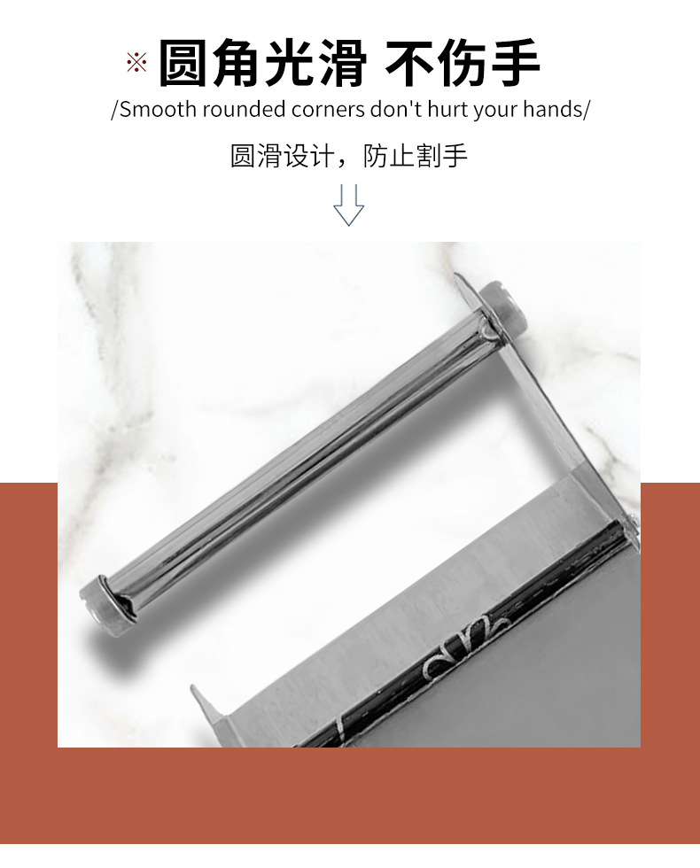 Wholesale bathroom toilet paper racks, European-style stainless steel tissue paper racks, household bathroom toilet paper boxes, hotel engineering toilet paper racks pic 8