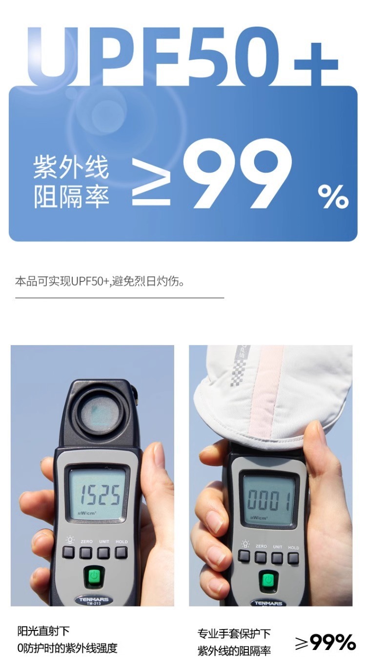 Summer outdoor UV-resistant ice silk gloves, breathable, anti-slip, thin, driving, sports, cycling, sun protection touch screen gloves pic 3