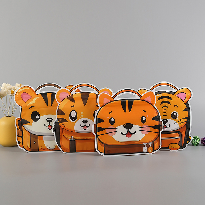 Creative cartoon self-sealing bags for food, self-sealing bags for dried fruits and snacks, self-standing bags for melon seeds and nuts, in stock pic 3