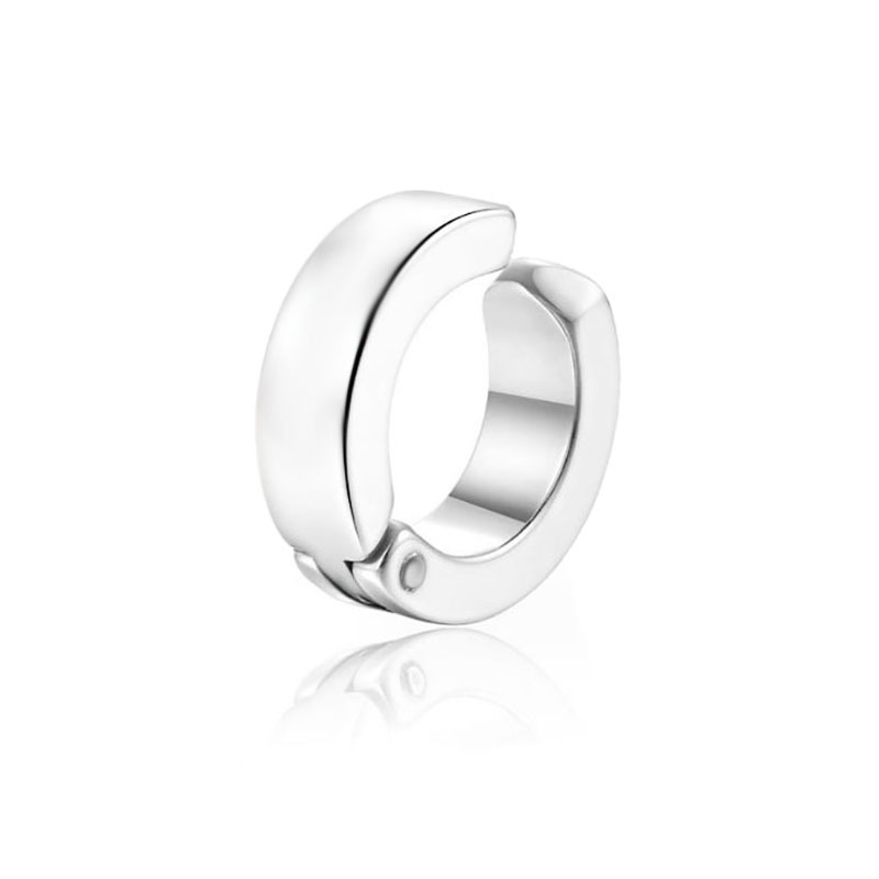 跨境韩版圆形不锈钢无耳洞耳夹个性男女耳骨夹钛钢耳扣耳钉饰品风详情10