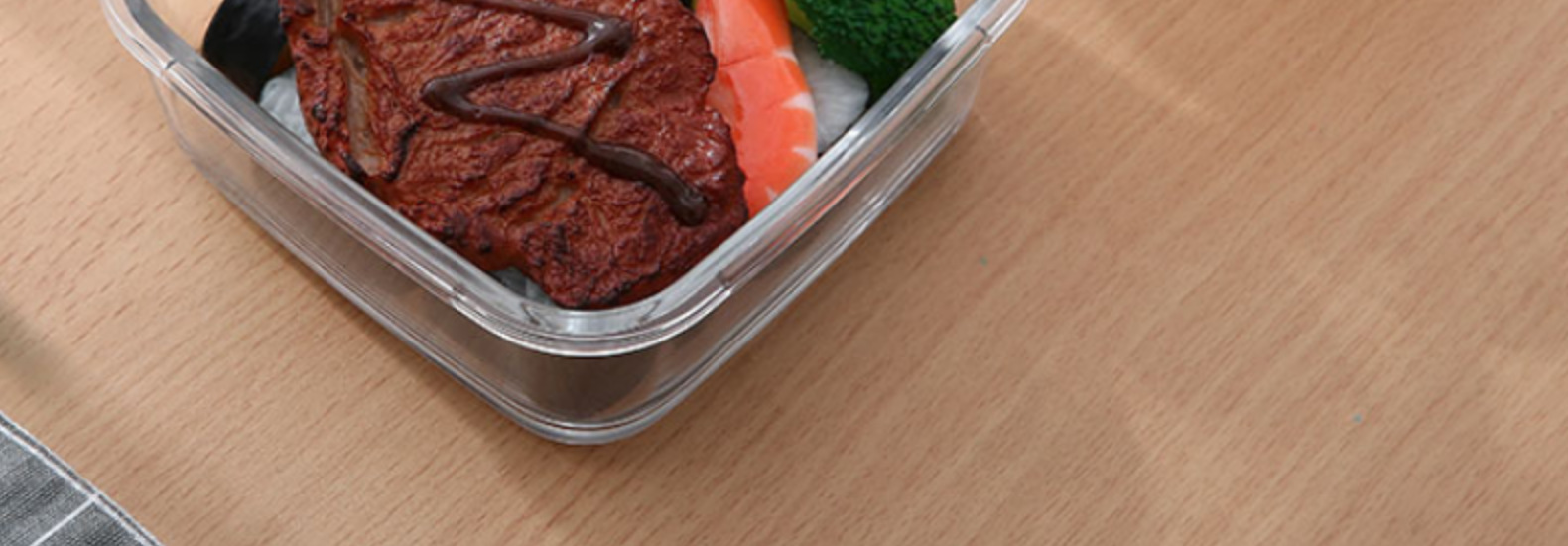 批发现货方形矩形玻璃饭盒上班族便当餐盒分隔微波炉餐具精美包装详情18