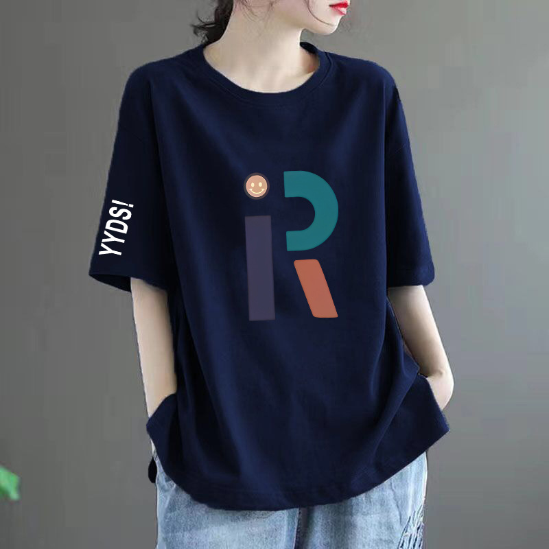 胖mm大码女装200-300斤短袖t恤女夏季宽松显瘦上衣正肩中长款t恤详情8