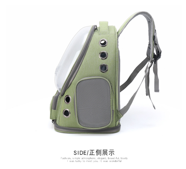 Portable and breathable cat bags for going out, space pet cabin, double-shoulder cat backpack, cat cage, dog and cat schoolbag, cat supplies pic 16