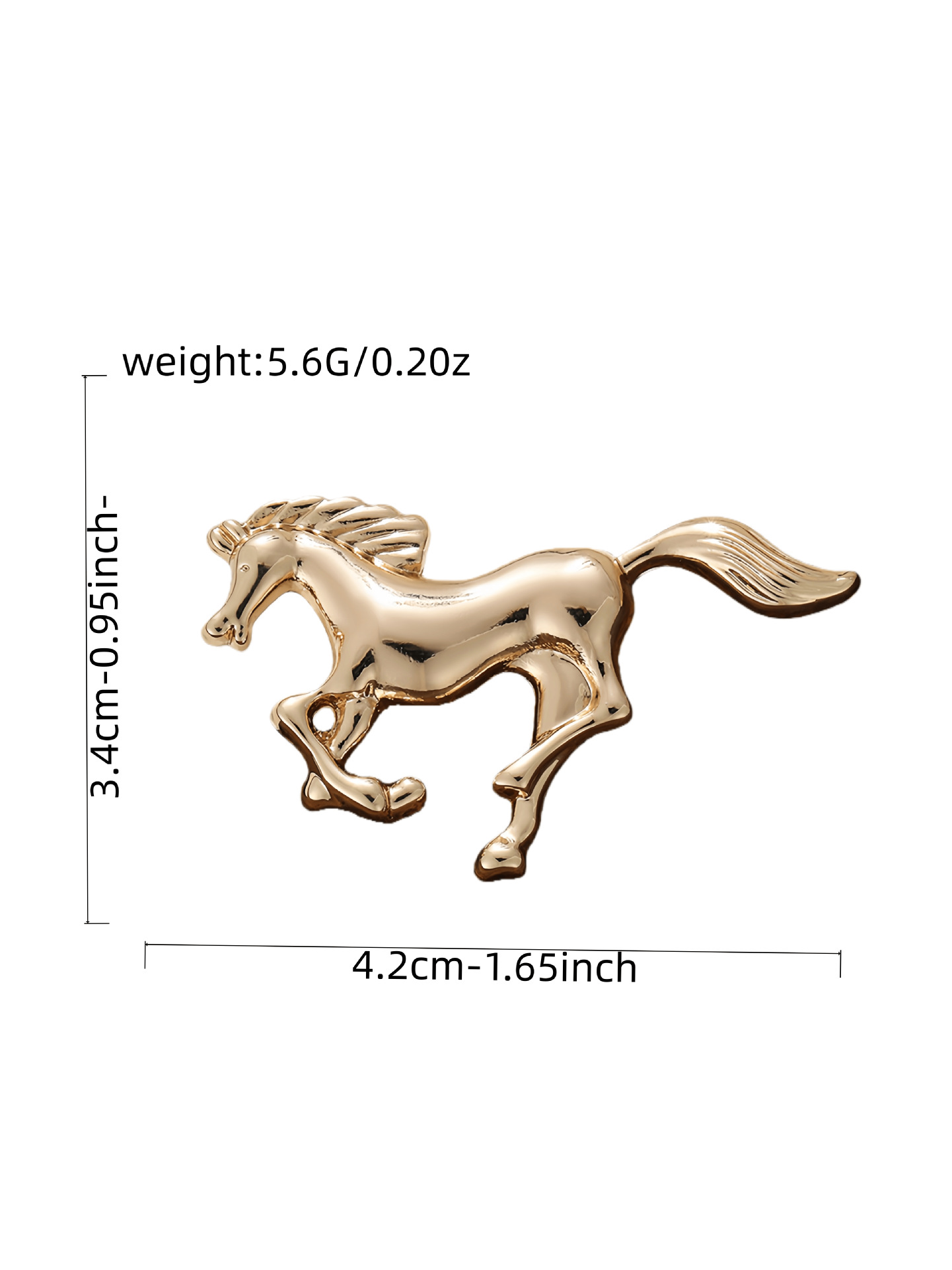 宝马骏马合金胸针男士简约大方流行时尚西装大衣配饰别针衣饰详情1