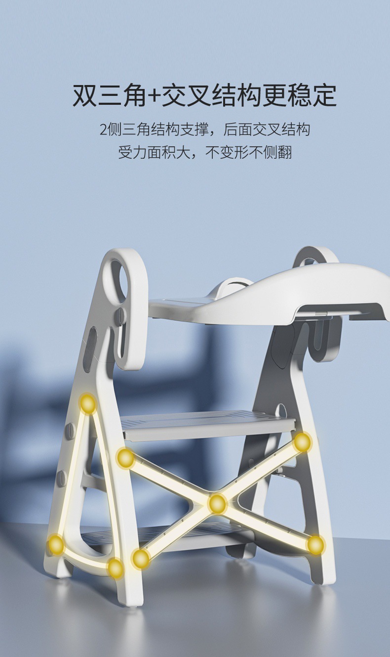 儿童折叠马桶楼梯式宝宝专用厕所婴童辅助垫架阶梯踩脚凳坐便器圈详情2