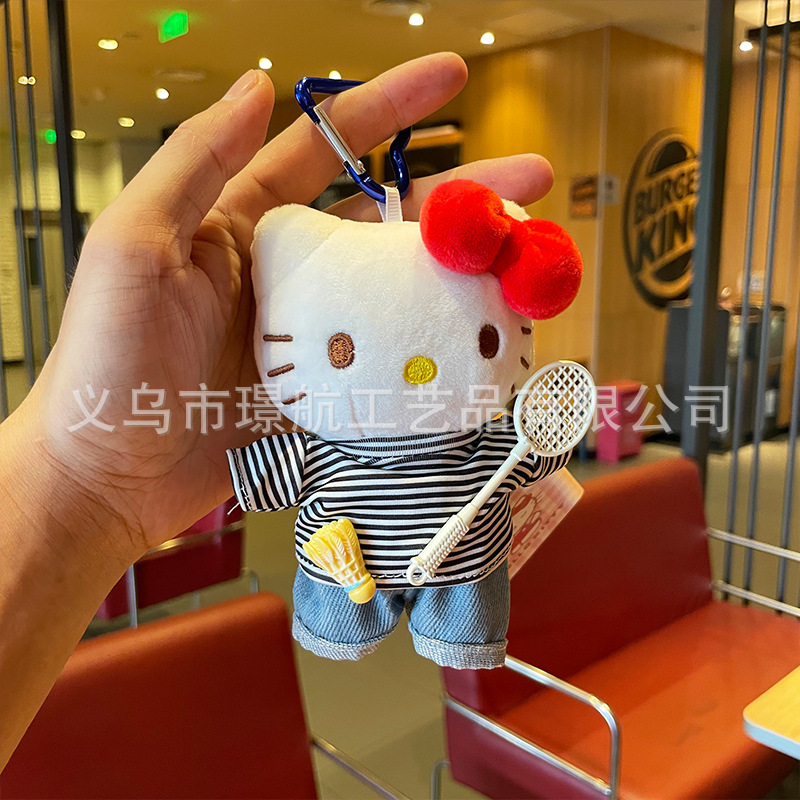 hellokitty small pendant, bag pendant, plush toy, kitty cute Kitty Kitty, official kt cat doll pic 7