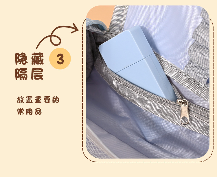 韩系女孩款大容量笔袋小学生中学生文具袋办公美术书法绘图用品详情5