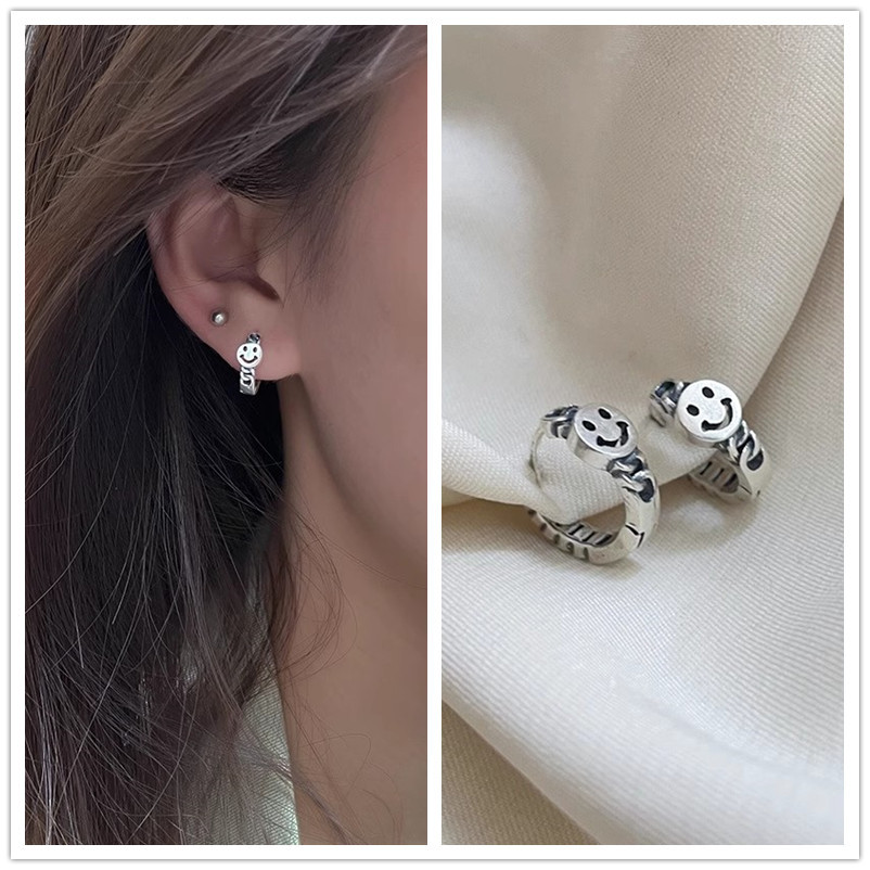 925 Silver Needle Earring Earrings for Women with a high-end feel, plain ring earrings, 2025 new bestseller, niche design, light luxury stud earrings pic 19