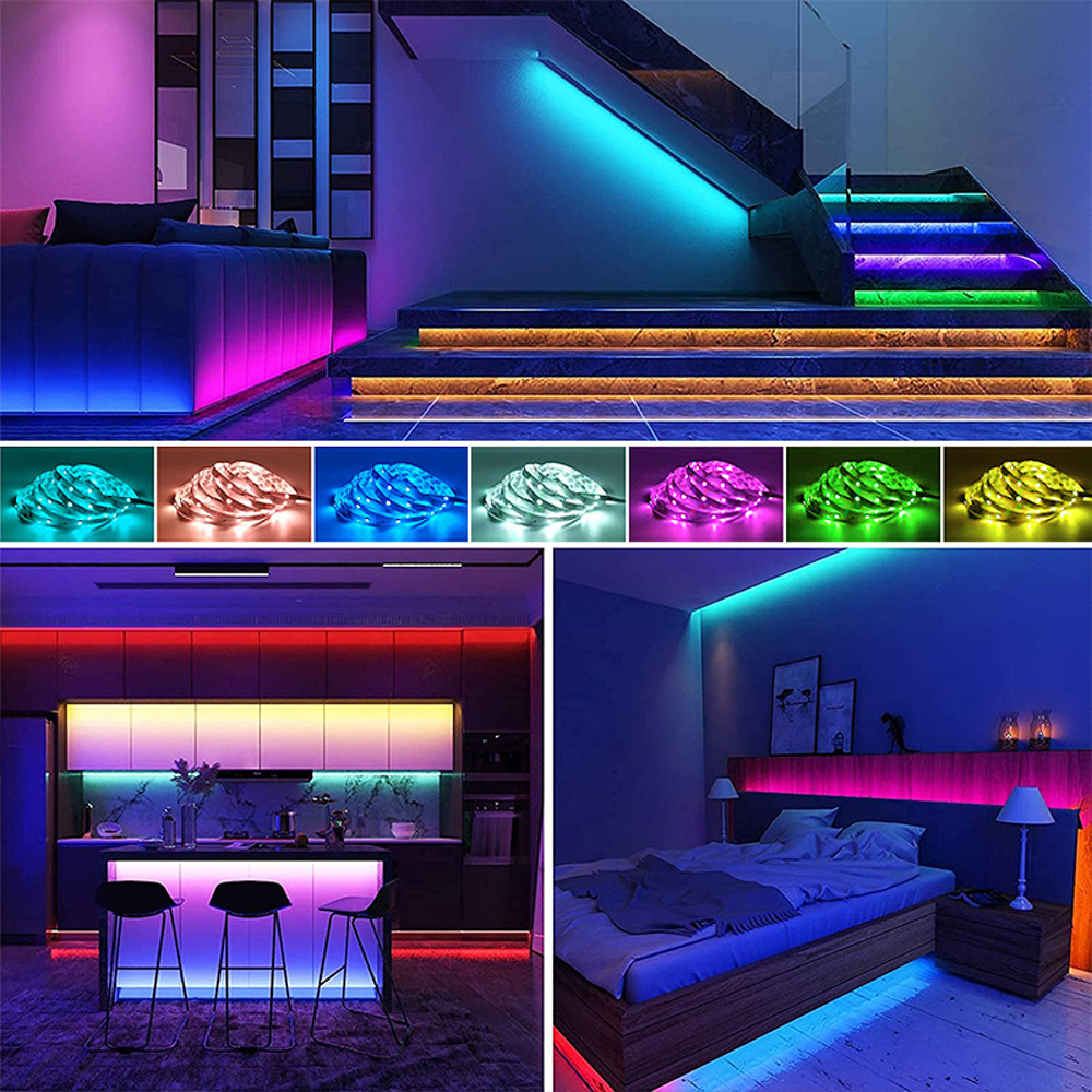 led灯带rgb低压灯带电竞桌面氛围5V蓝牙USB灯条电视机自粘裸板灯详情8