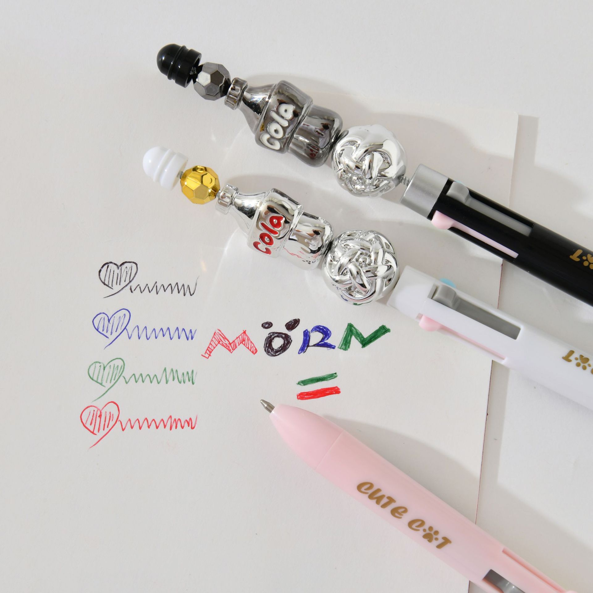 Chenxi Chuan Chuan Le 4-color Ballpoint Pen, creative and fun medium Oil pen, notebook, drawing, marking and color pen, New stationery wholesale pic 10