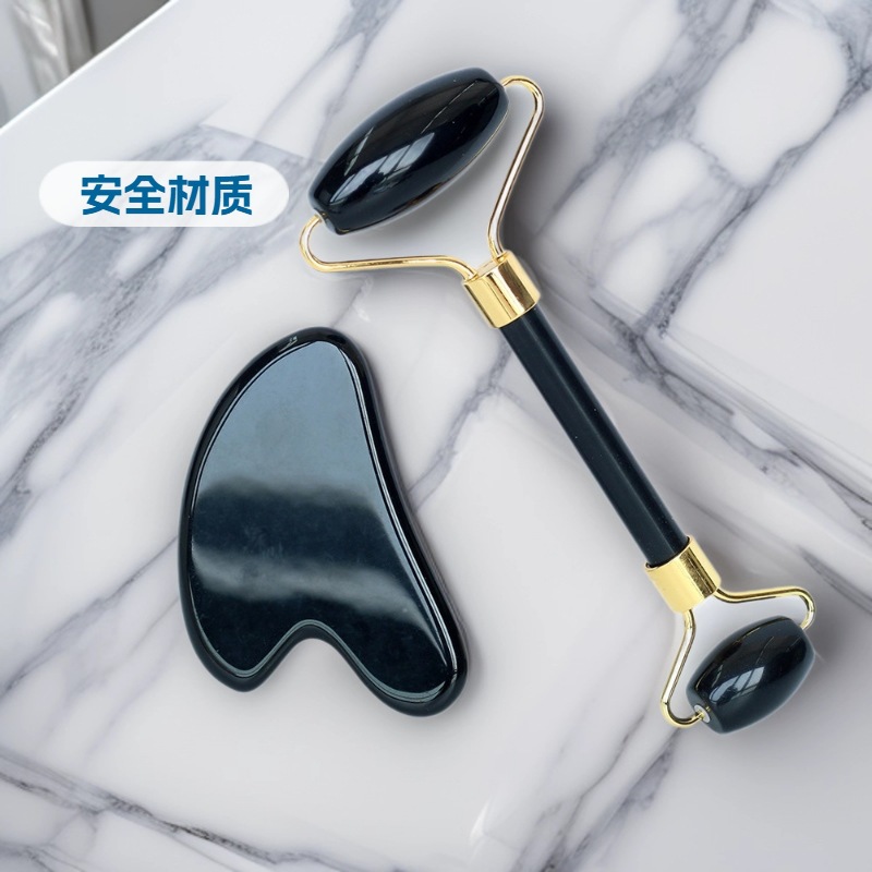 工厂直销紫水晶玉石滚轮按摩器专用脸部刮痧按摩美容棒美容院推拿馆用详情5