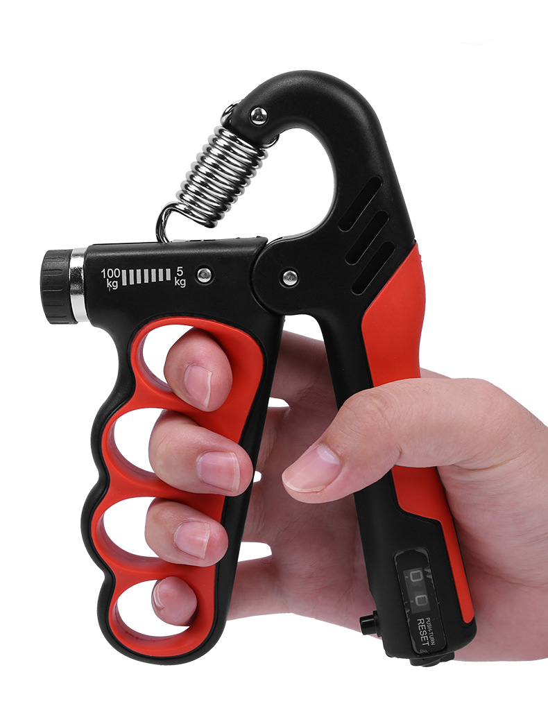 5-60KG计数可调握力器男女练手力腕力手指力器健身器材TPE包胶详情24