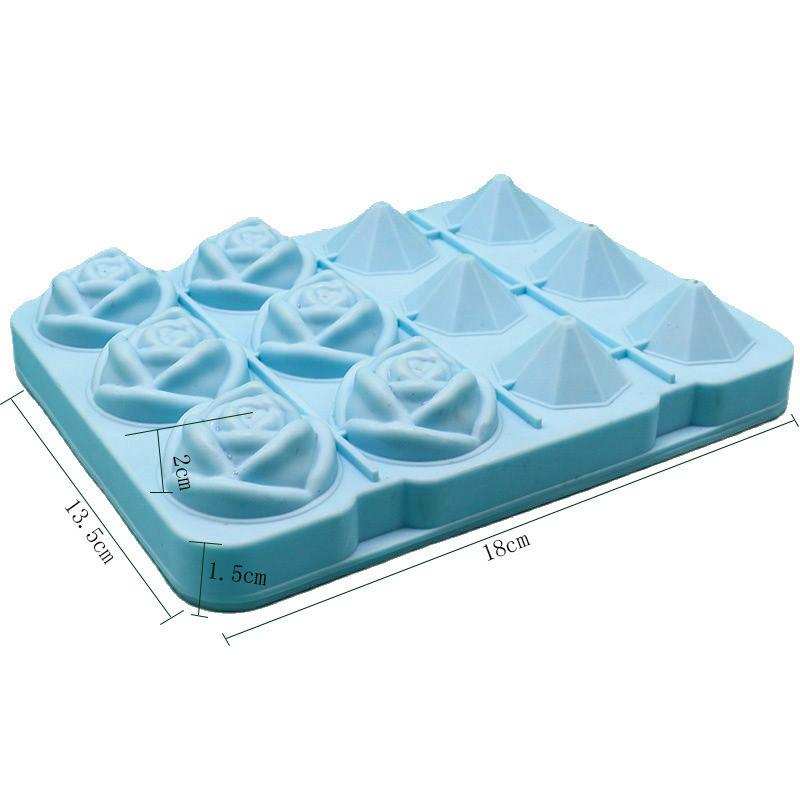 史丹利彩色硅胶冰格模具制冰器雪糕冰块模具12格跨境详情10