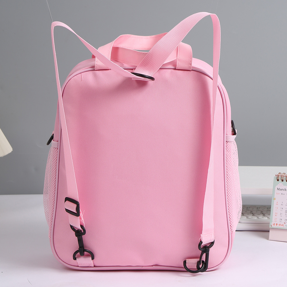 学生多功能书包 三用可斜跨可手提可背包卡通牛津布双层补习背包详情9